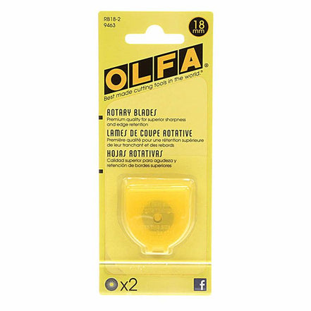 Olfa Rotary Blade - 18mm2 pk