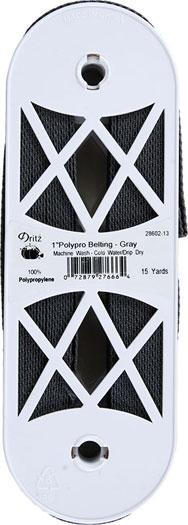 Webbing 1in Gray