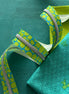Lime Pebble Zipper Tape with Nickel teeth