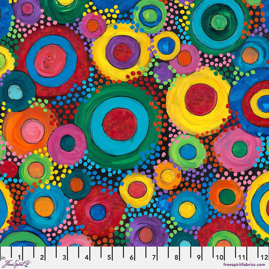 Sue Penn Circle Story - Multi || Celebrate! Minky