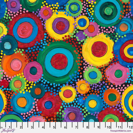 Sue Penn Circle Story - Multi || Celebrate! Minky