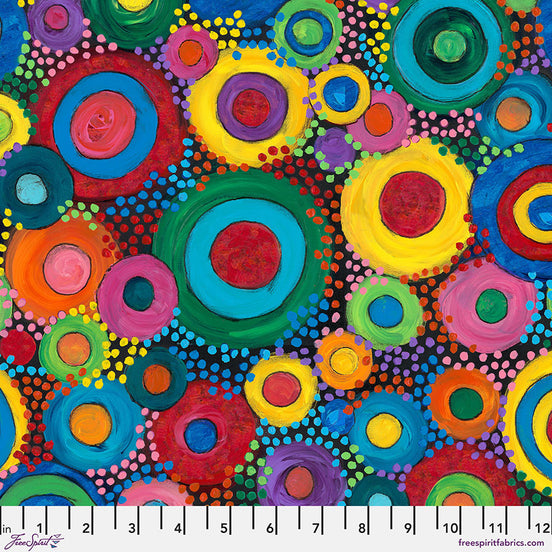Sue Penn Circle Story - Multi || Celebrate! Minky