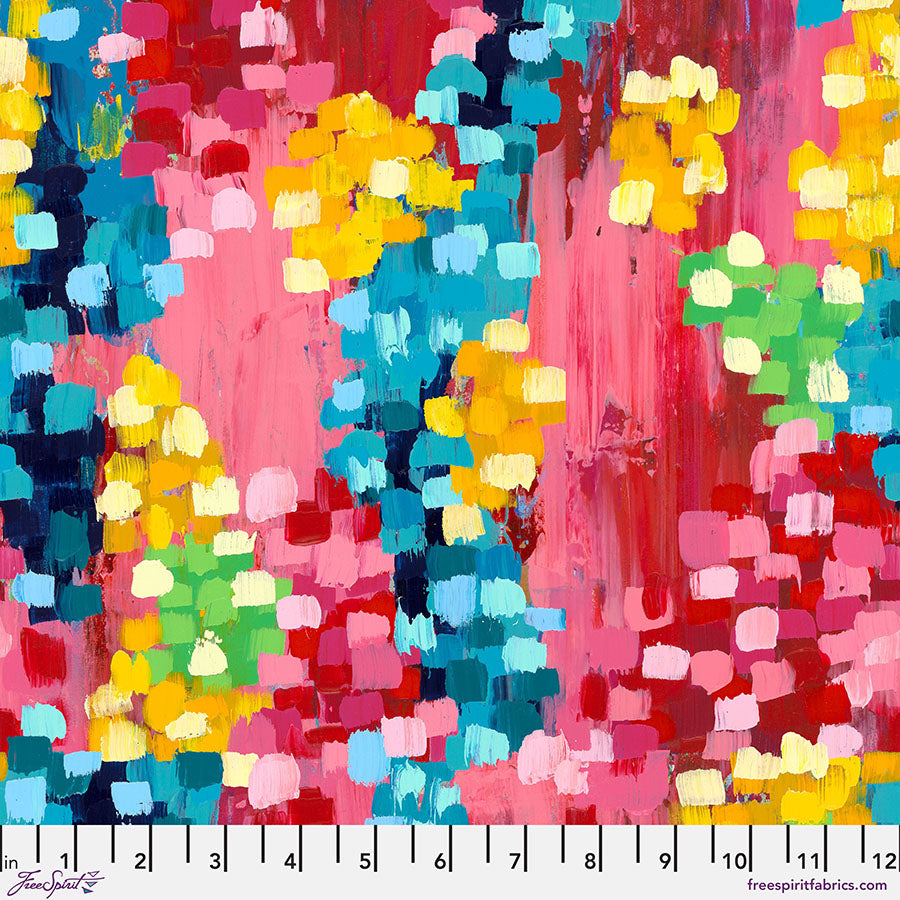 Sue Penn Raspberry || Celebrate! Minky