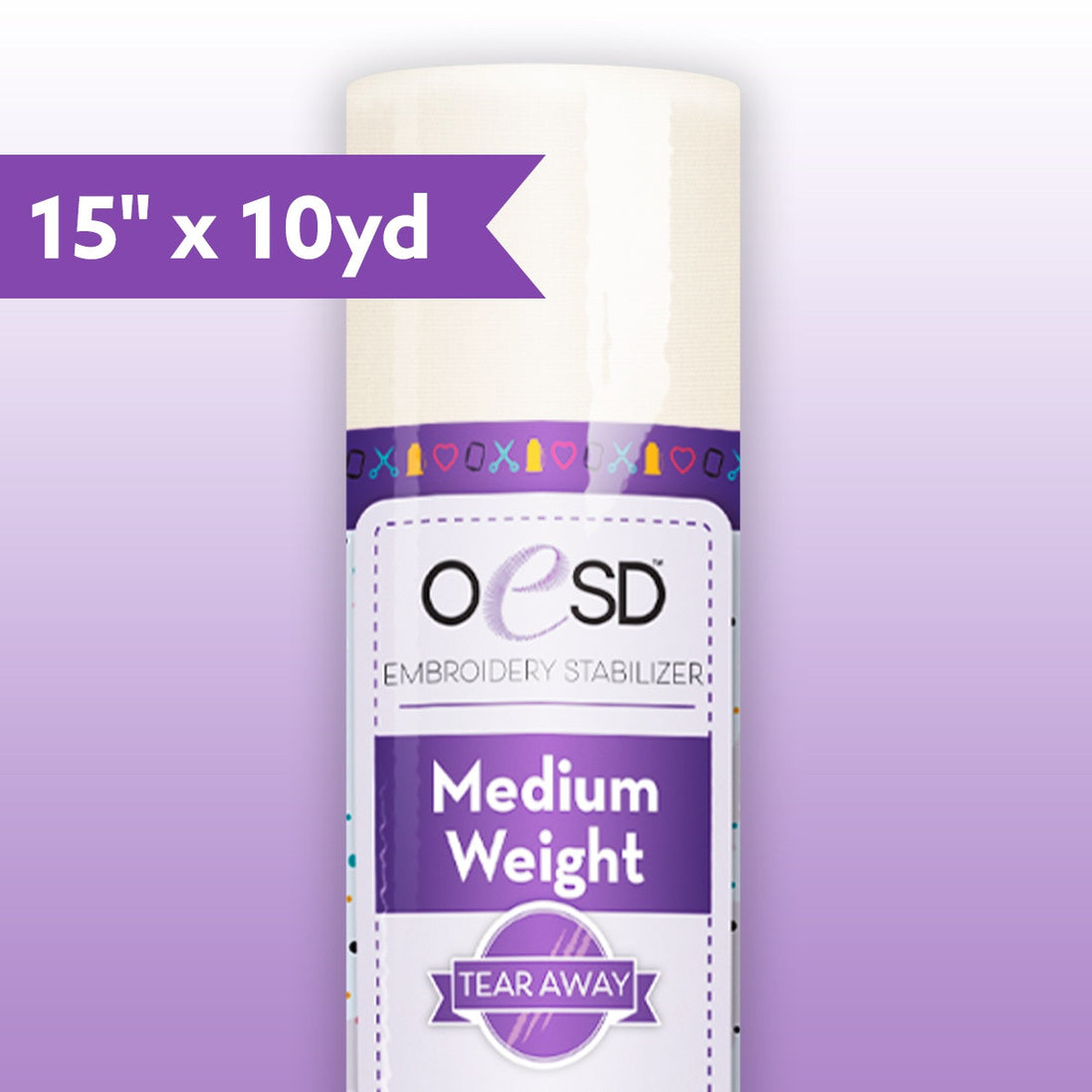 OESD Medium Weight TearAway 15" x 10yd
