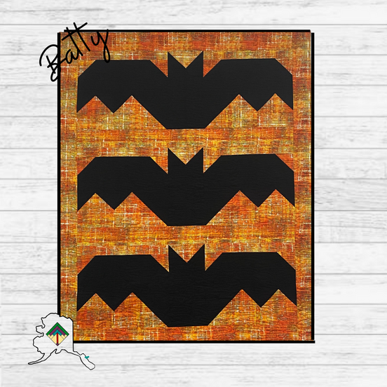 Batty Quilt Kit 56" by 70"