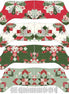 Mistletoe & Holly 35 1/2in x 43in Stockings Panel