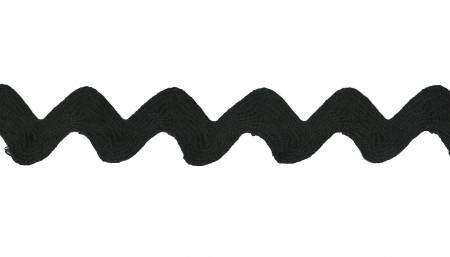 Jumbo Ric Rac 1 3/8 Cotton Black