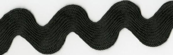 Jumbo Ric Rac 1 3/8 Cotton Dark Grey