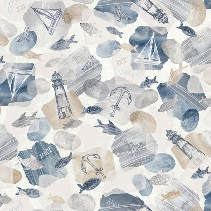 Set Sail - Lighthouse Tossed