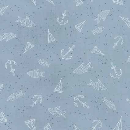 Set Sail - Nautical Motifs Blue