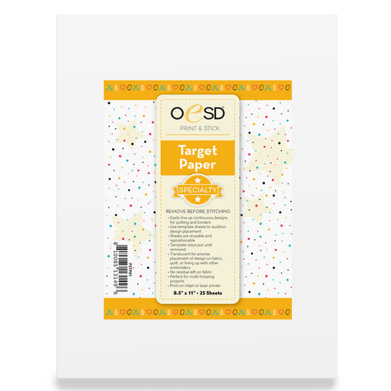 OESD Print and Stick Target Paper