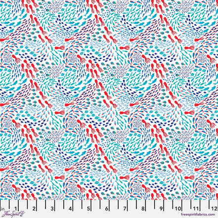 Polar Seas Squids and Fish - White