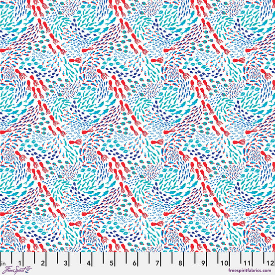 Polar Seas Squids and Fish - White