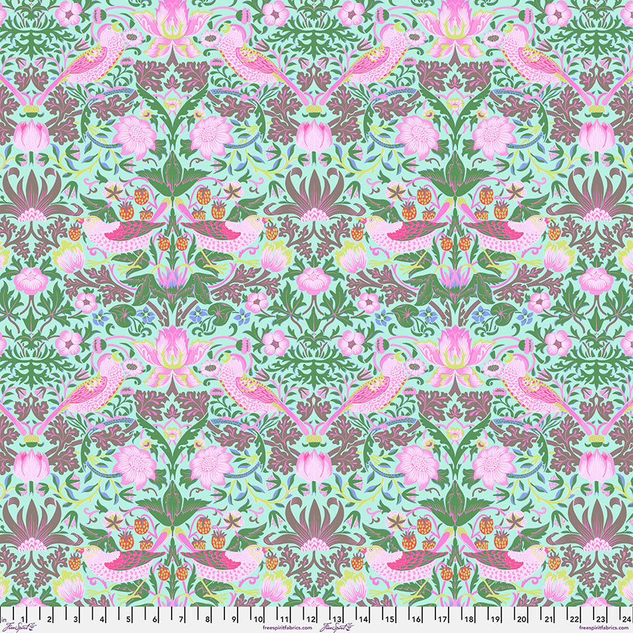 Strawberry Thief - Aqua || Kaffe x Morris & Co.