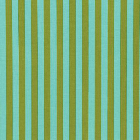 Tula Pink Abby Road -Teal Tent Stripe