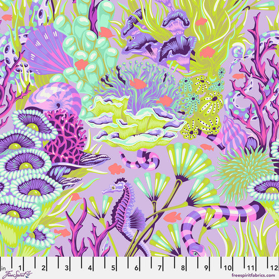 Tula Pink Floral Reef Reef What You Sew - Ultraviolet