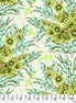 Tula Pink Floral Reef Shadow Sharks - Seagrass