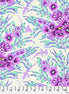 Tula Pink Floral Reef Shadow Sharks - Ultraviolet