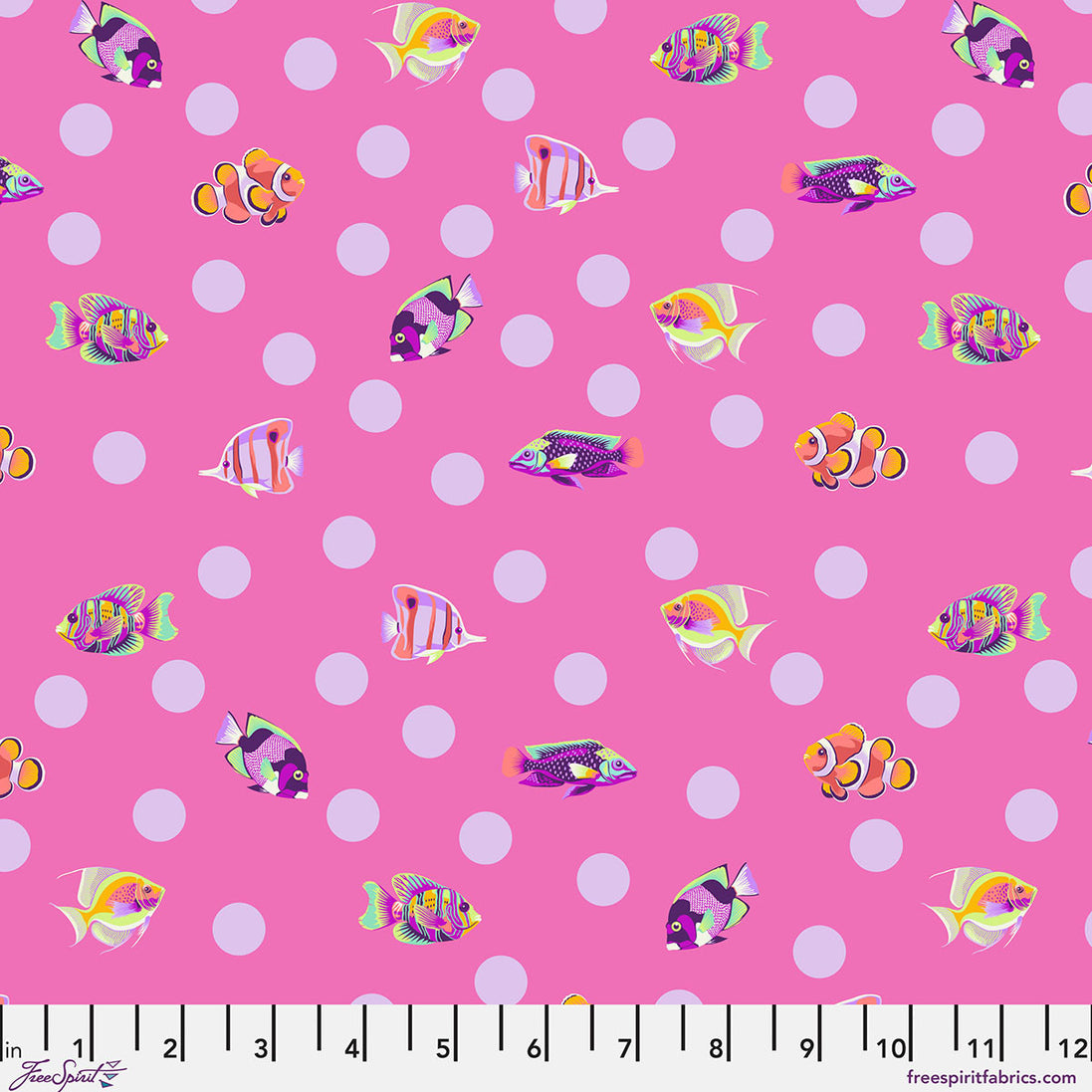 Tula Pink Floral Reef School Crossing - Delphine