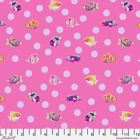 Tula Pink Floral Reef School Crossing - Delphine