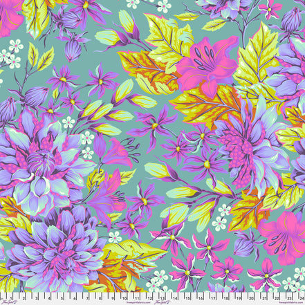 Tula Untamed Backing Fabric - Hello Dahlia Wide - Cosmic