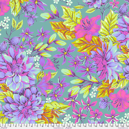 Tula Untamed Backing Fabric - Hello Dahlia Wide - Cosmic