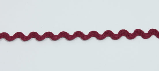 Ric Rac Maroon 1 3/8" 100% Cotton