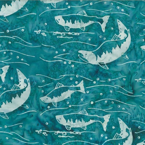 Bali Batik Alaska - Salmon Splash