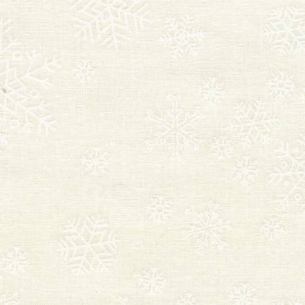 Rambling 6 White on White Snowflakes