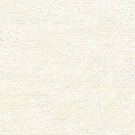 Rambling 6 White on White Snowflakes