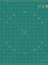 Square Rotating Rotary Cutting Mat 17in Green