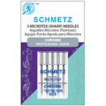Schmetz Chrome Microtex 60/8 Carded 5 Pack