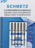 Schmetz Super Nonstick Needles 90/14 Carded 5-Pack