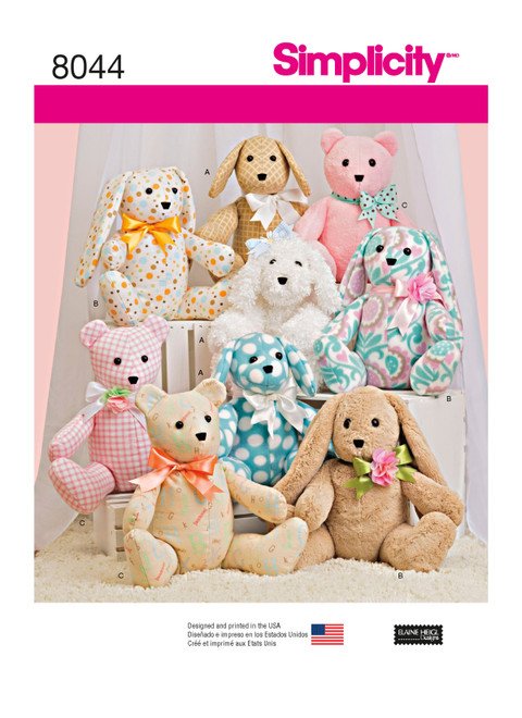 Simplicity 8044 Animals