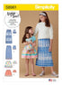Simplicity S8961 Skirts Size 7-14