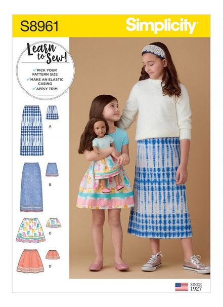 Simplicity S8961 Skirts Size 7-14