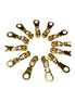 Donut Zipper Pulls Gold