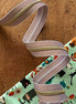 Earth Stripe Zipper Tape with Gold Teeth