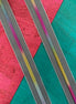 Black Stripe Zipper Tape with Rainbow Teeth