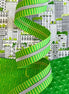 Wide Zipper Tape - Green