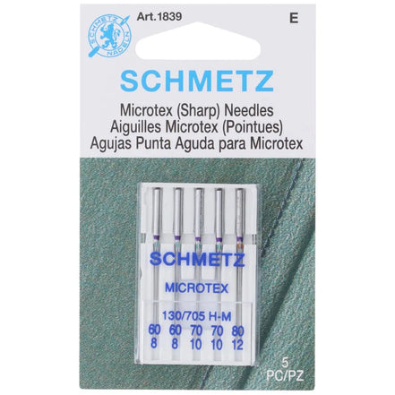 Schmetz Sharp Microtex Needle 80/12 (5 pk)