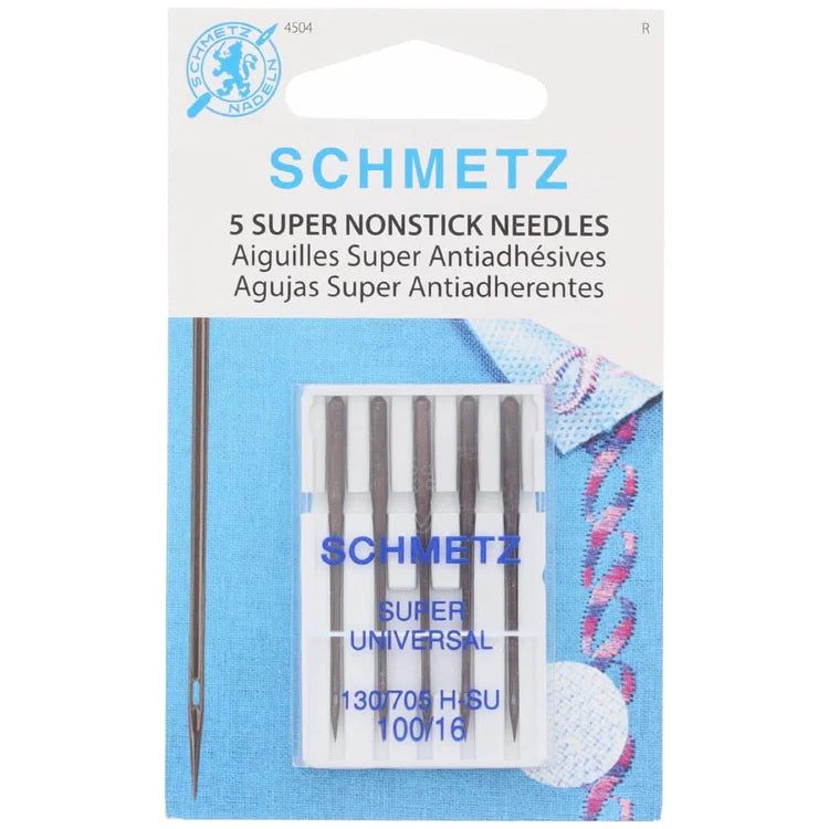 Schmetz Super Nonstick Needle 100/16 Carded 5-Pack
