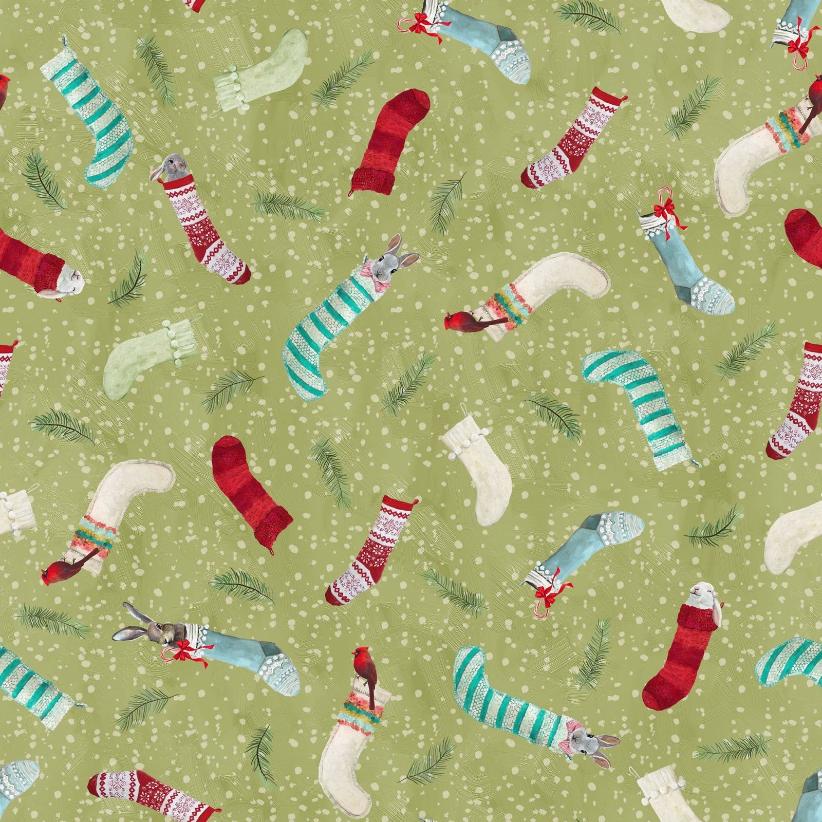 Holly Woods Sage Critters Stocking Toss