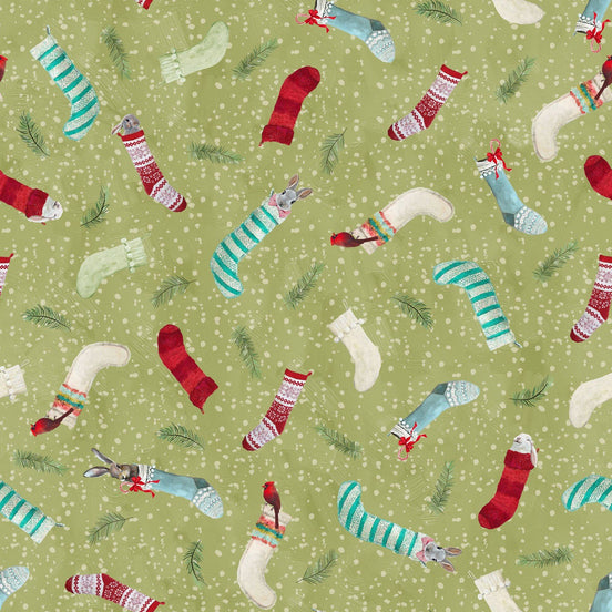 Holly Woods Sage Critters Stocking Toss