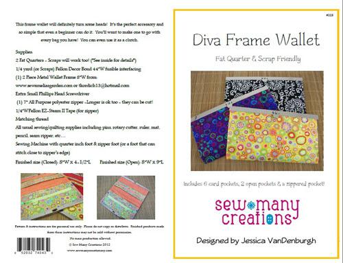 Diva Frame Wallet Pattern