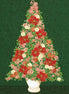 Holiday Flourish-Peppermint Twist Christmas Tree Panel 24" by 44"