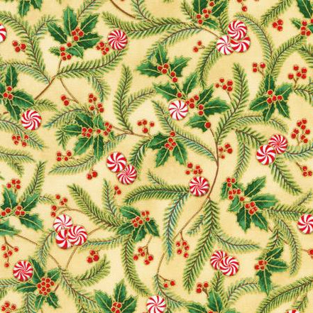 Holiday Flourish-Peppermint Twist Sprigs Cream