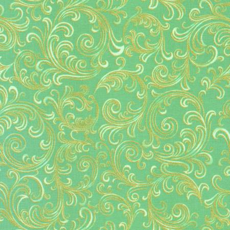 Holiday Flourish-Peppermint Twist Swirls Sage