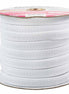 Polyester Flat Non-Roll Elastic 1/2in White