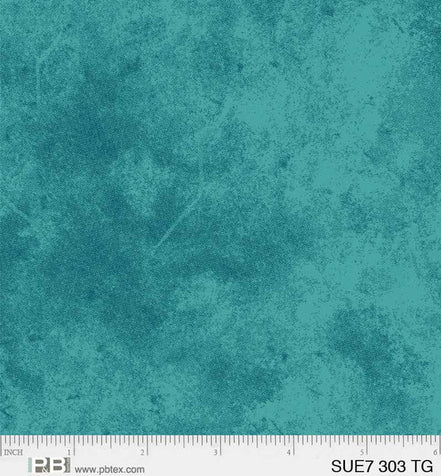 Suede Teal Green